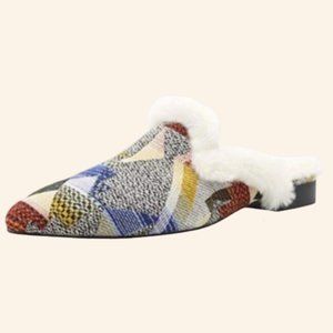 MAYPIE Backless Fur Loafer Slides (Size 8)